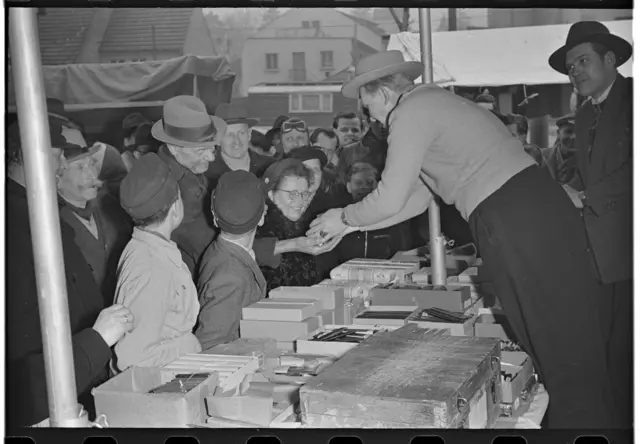 Undatierte Aufnahme vom Heilbronner Pferdemarkt. | Foto: Hermann Eisenmenger/Heilbronner Stimme/Stadtarchiv