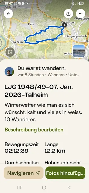 Die Route in der Übersicht | Foto: E. Rosendorf