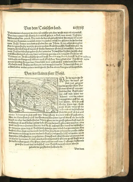 "Von der kleinen statt Basel" - in der Ausgabe von 1545

Bibl. Referenz:	Burmeister 67
Online-Ausgabe:	Düsseldorf : Universitäts- und Landesbibliothek, 2009
 | Foto: Universitäts- und Landesbibliothek Düsseldorf 