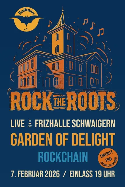 Ankündigungsplakat: Rock the Roots | Foto: Eigenes Bild.