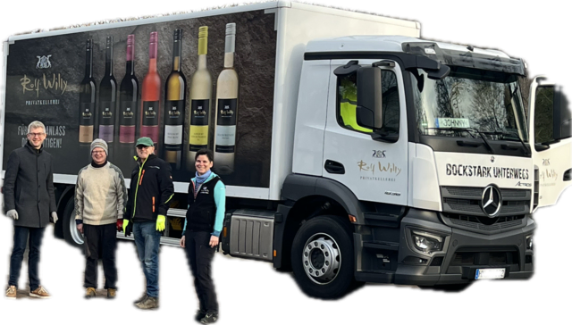 Mitglieder des LC Güglingen-Zabergäu bei der mobilen Abholung (v.l. Michael Tauch, Bernhard Baumann, Werner Gutbrod, Tatjana Willy) | Foto: LC Güglingen-Zabergäu