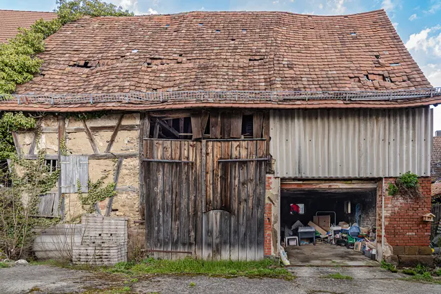 Bereits abgerissene Scheune in Frauenzimmern | Foto: ehw