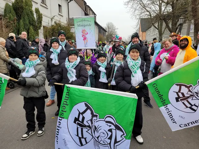 Schön das die Gundelsheimer wieder mehrere Abordnungen geschickt haben. | Foto: Hans Peter Schmitt