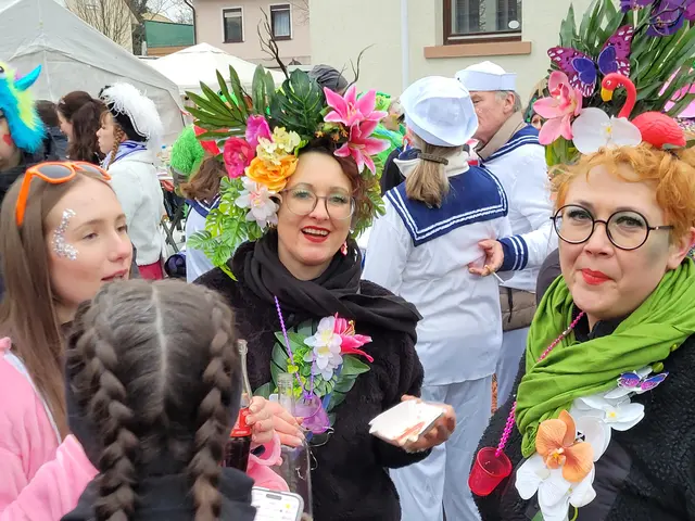 Einfach super, dieser tolle Blumenschmuck auf dem Kopf. Schöner als schön, gell? | Foto: Hans Peter Schmitt