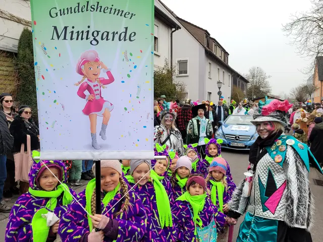 Fröhliche Kinder, die Kinder von der Gundelsheimer Mini-Garde | Foto: Hans Peter Schmitt