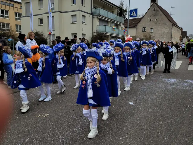 Eine Garde des Gundelsheimer Faschingsvereins. | Foto: Hans Peter Schmitt