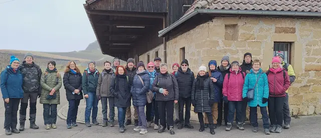 Gut eingepackt und froh gelaunt die Gäste  | Foto: Albverein Weinsberg