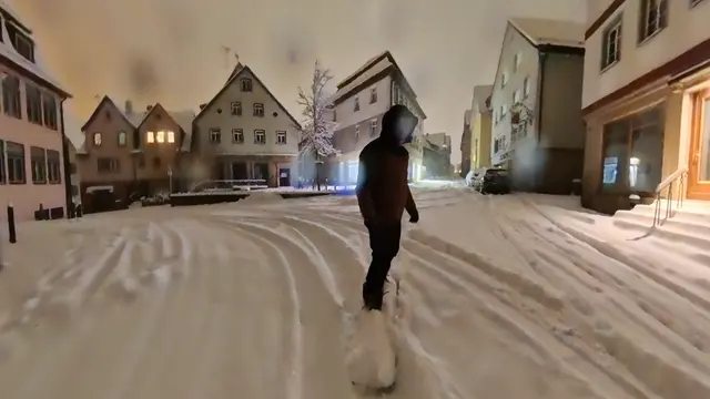 "Tiefschneeabfahrt" Schlossstraße | Foto: Heinrich Brehm