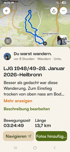 Unsere Tour im Überblick | Foto: E. Rosendorf
