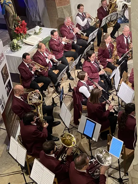 Stadtkapelle Neuenstein beim Neujahrskonzert in der evangelischen Stadtkirche | Foto: MV Stadtkapelle Neuenstein e.V.