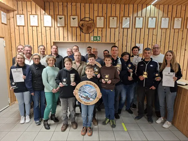 Die geehrten Vereinsmitglieder und erfolgreiche Schützen | Foto: Schützenverein Westernach