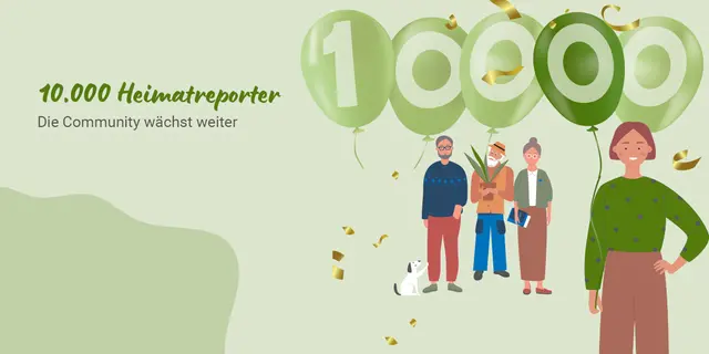 meine.stimme freut sich über unglaubliche 10.000 Heimatreporter!  | Foto: HSt-Grafik