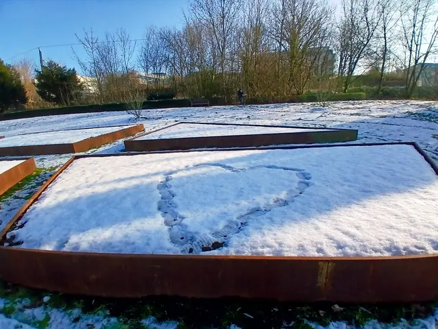 Fuß vor Fuß  - so hat jemand das Herz ❤️ "gemalt"  | Foto: sigischlottke