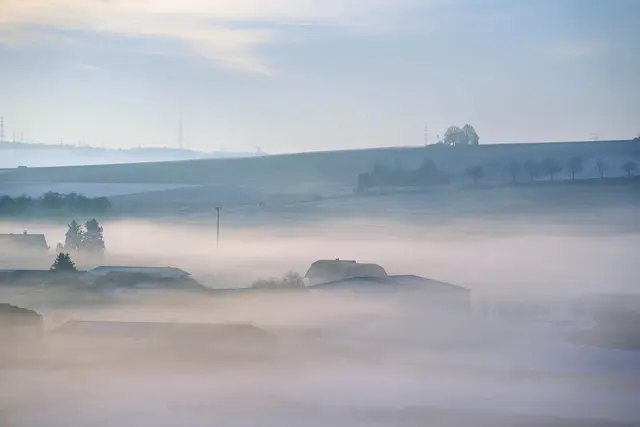 die einzelnen Gehöfte in den Herrenäcker lassen sich nur erahnen. | Foto: Ulrich Seidel