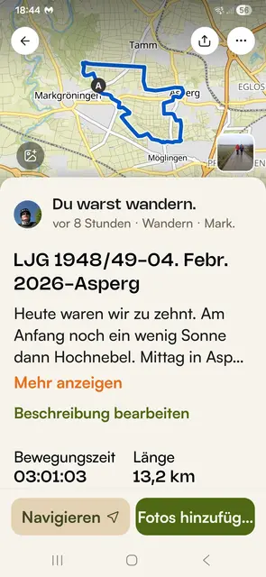 Unsere Wandertour in der Übersicht | Foto: E. Rosendorf