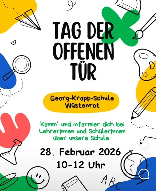 Einladung Tag der offenen Tür | Foto: Georg-Kropp-Schule