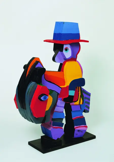 07 _ Karel Appel, Horseman from the 'Circus Series', o.J.
Acryl auf Holz, Sammlung Würth, Inv. 3208. © VG Bild-Kunst, Bonn 2025 | Foto: Philipp Schönborn, München 