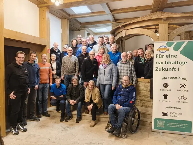 Teilnehmer des Vernetzungstreffen mit 3 Vertretern aus Bad Rappenau (an den blauen Hemden zu erkennen)   | Foto: Abfallwirtschafsbetrieb des Landkreises Heilbronn