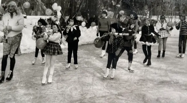 Kinderfasching des REV auf dem zugefrorenen Trappensee in Heilbronn im Jahr 1963. | Foto: REV Heilbronn