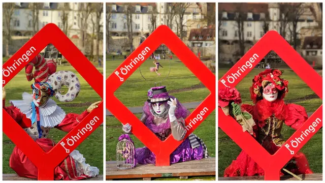 Bitte recht freundlich am Öhringer Fotopoint | Foto: Heinrich Brehm