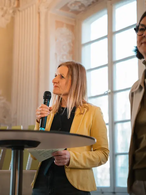 MdL Gudula Achterberg begrüßte die Vertreter*innen des Ehrenamts. | Foto: Patrick Vexler