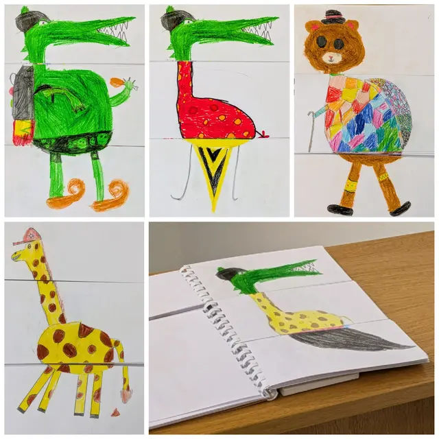 Tierbuch zum Kombinieren: 
Zeppelinschule Fellbach, Klasse 3 A
3. Platz Grundschule  | Foto: Eigene Aufnahme