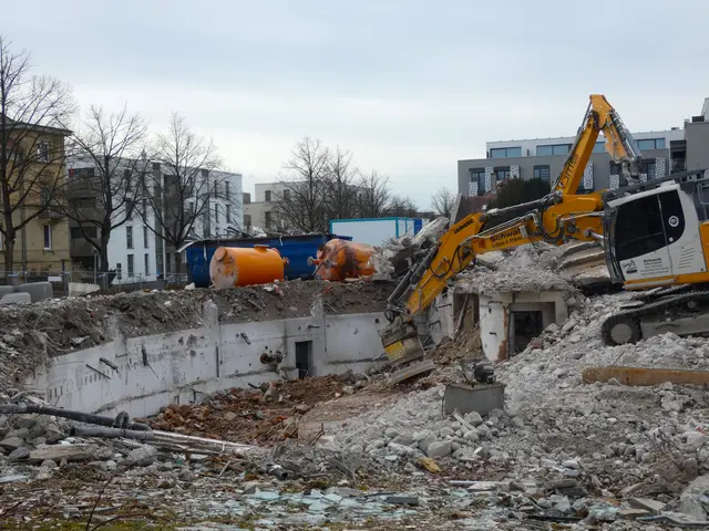.... dabei neigt sich der ganze Bagger nach vorn..... 
 | Foto: sigischlottke
