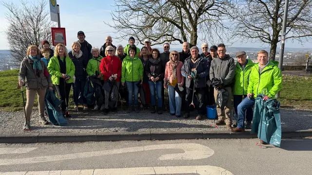 Traditionell treffen sich Mitglieder und Freunde des Bürgervereins "Wir für Heilbronn e.V." zum Ausgang des Winters, um den Wartberg zu reinigen. | Foto: ssc