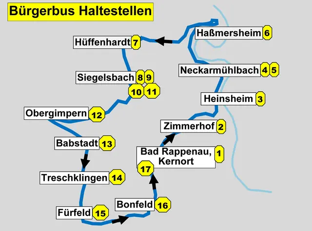 Haltestellen der neuen Linie  | Foto: Klaus Ries-Müller