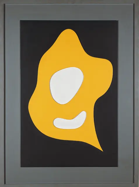 Hans (Jean) Arp, Gurife I, 1954
Pavatex, collagiert, bemalt, 83 x 54 cm, Sammlung Würth, Inv. 2608 © VG Bild-Kunst, Bonn 2026

Auch hier ein Wortspiel: Gurife - Figure

 | Foto: Archiv Würth 