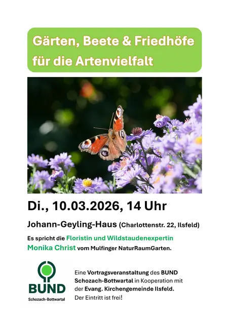 Morgen geht es in Ilsfeld um den kleinen Beitrag, den jeder und jede für mehr Artenvielfalt leisten kann. | Foto: Andrea Hohlweck/Pixabay