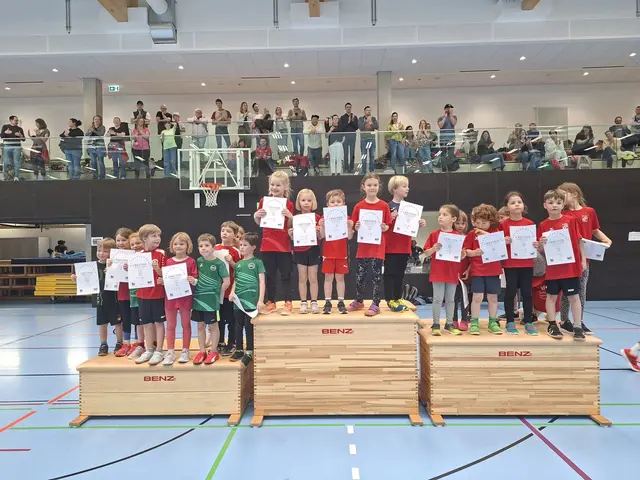 DIe U8 der TSG 1845 Heilbronn bei der Siegerehrung auf dem 1. Platz | Foto: V. Walter