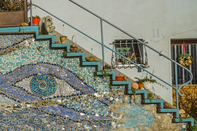 Mosaik besetzte Treppen Ingelfingen  | Foto: Gülay Sween