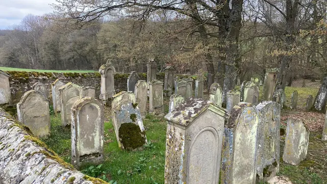 Historische Grabsteine am Jüdischen Friedhof.  | Foto: Beate Bonte 