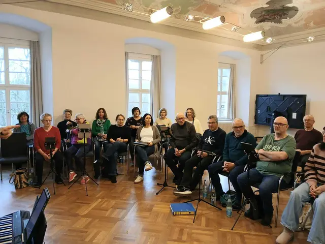 Sie lauschen kritisch dem Alt! | Foto: Liederkranz Brackenheim
