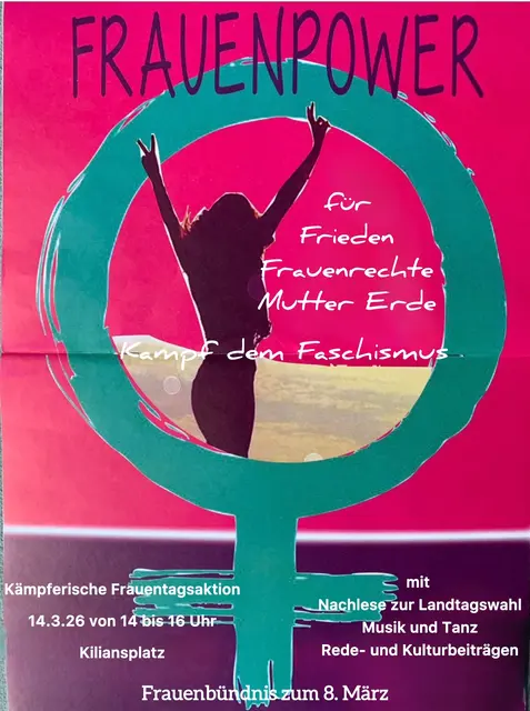 Aufruf zum Frauentag des 8. März Bündnisses Heilbronn | Foto: FV