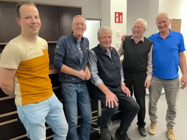 Von links nach rechts:
Andreas König; Sven Kriegel; Rolf Hiestand; Willi Brückbauer; Walter Burkert
 | Foto: Sven Kriegel privat