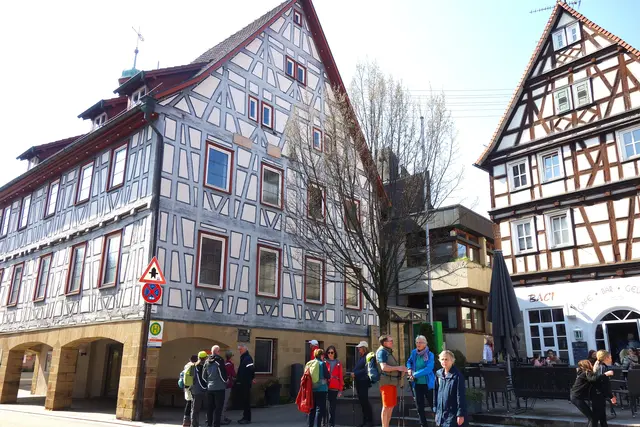 Am Rathaus der historischen Altstadt von Oberstenfeld. | Foto: I.Reitz