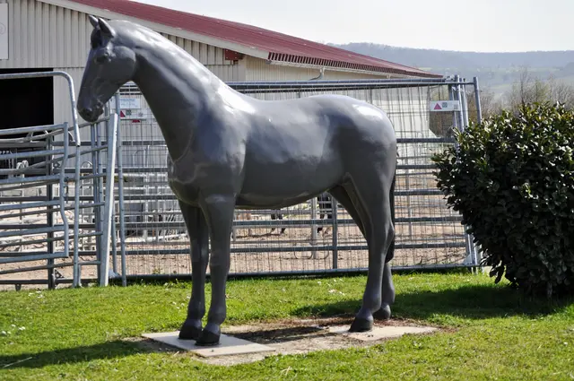 Pferdeskulptur am Ausbildungsstall und Reiterhof. | Foto: Daniela Somers