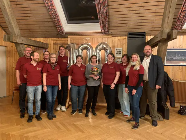 Aktuelle Vorstandschaft der Stadtkapelle, Musikverein e.V. Lauffen a.N. bei der Mitgliederversammlung 2026 im Musikerheim | Foto: privat