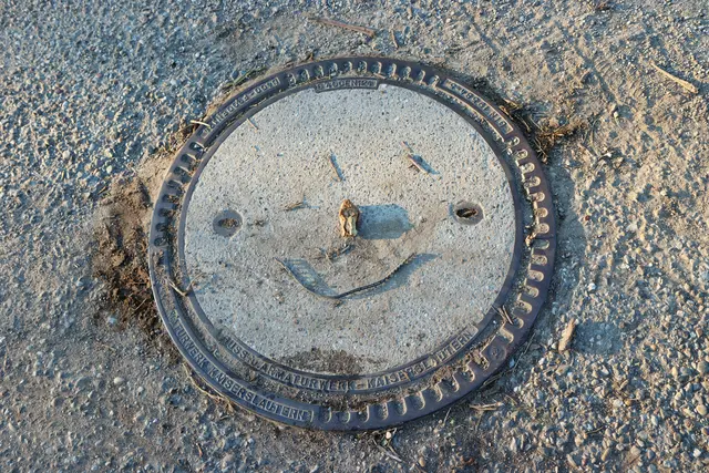Uschi Dugulin hat einen freundlichen Gullideckel gefunden.  | Foto: Uschi Dugulin