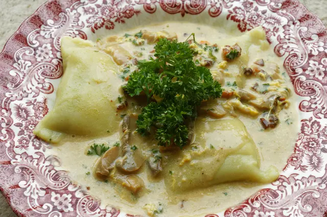 Maultaschen nach Art der schönen Sabine. | Foto: Wolfgang Kynast