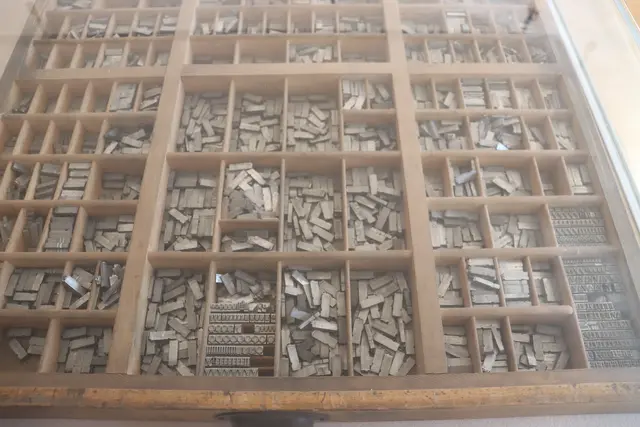 Setzkasten mit Schriftzeichen | Foto: Marga Specht