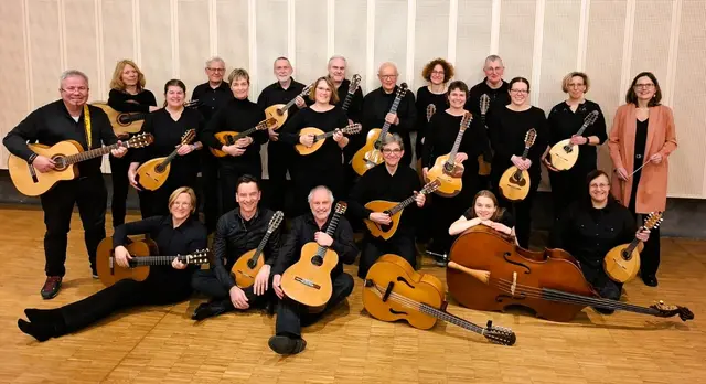 Das Württembergische Zupforchester (WZO) -
Leitung Mandy Bahle. | Foto: (c) WZO für GMS