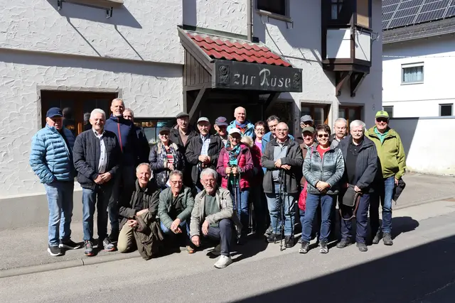 Berlichinger Kegler nach dem Essen in Stuppach | Foto: Marga Specht