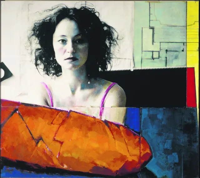 06_Xenia Hausner, In Flagranti, 2003
Foto, Acryl, Pappe, Collage auf Aludibond, 175 x 196 cm, Sammlung Würth, Inv. 7771 © VG Bild-Kunst, Bonn 2025 | Foto: Sammlung Würth