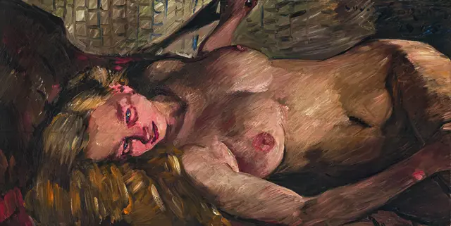 05_Lovis Corinth, Liegender weiblicher Akt, 1915
Öl auf Holz, 58 x 115 cm, Sammlung Würth, Inv. 20434, Foto: Walter Bayer | Foto: Sammlung Würth