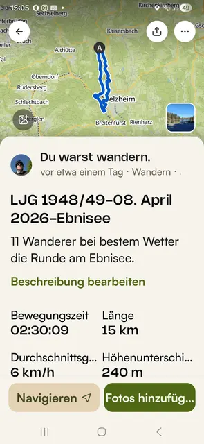 unsere Tour im Bild | Foto: E. Rosendorf