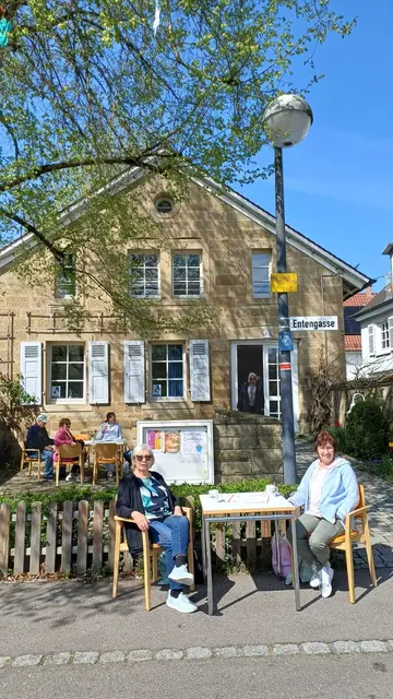 Dank Sonne war es auch vor dem Backhaus wunderbar. | Foto: AWO Weinsberg