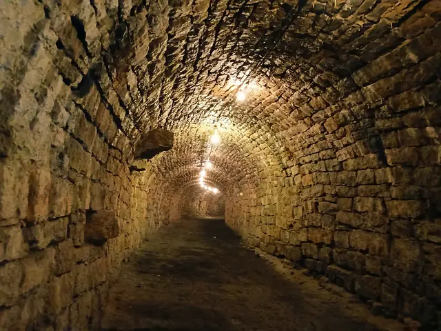 Der Felsenkeller wurde von ehrenamtlichen Helfern in mühevoller Arbeit entrümpelt. Nun ist er wirklich beeindruckend und zieht sich unter Schloss Horneck dahin.  | Foto: sigischlottke